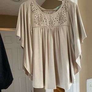 Suede tan shirt